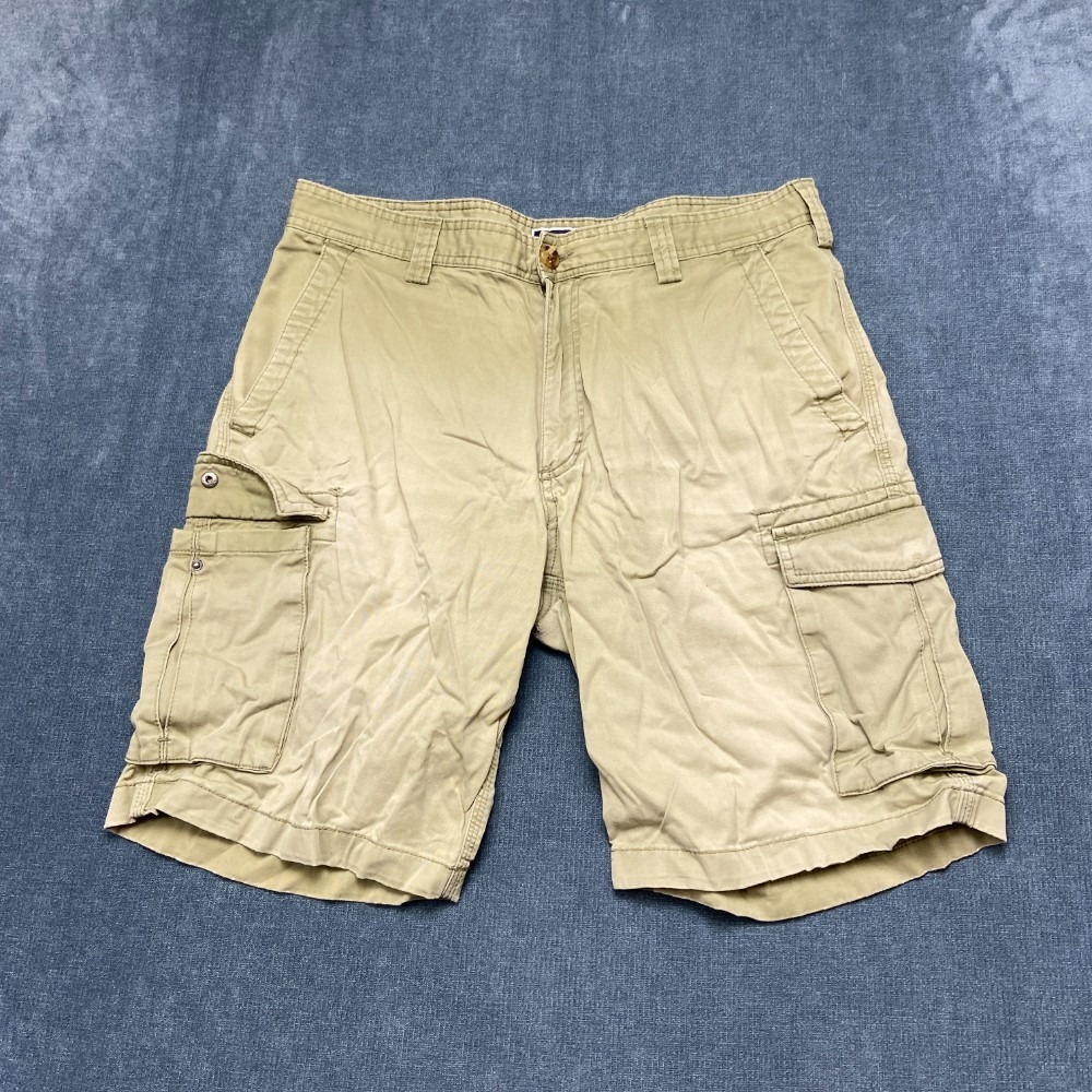Club Room Cargo Shorts Men 32W Olive Utility Pocket Summer Straight Leg Workwear